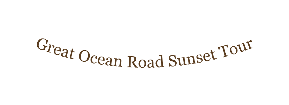 Great Ocean Road Sunset Tour